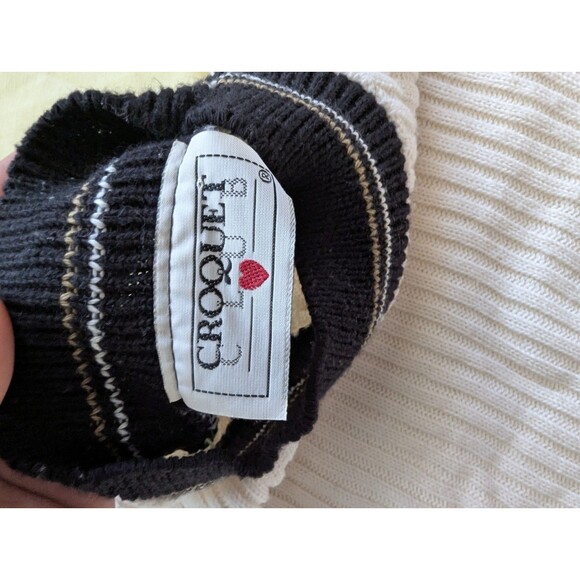 VINTAGE 90'S Cropped Short Sleeve Striped Knit Sweater - Picture 8 of 9